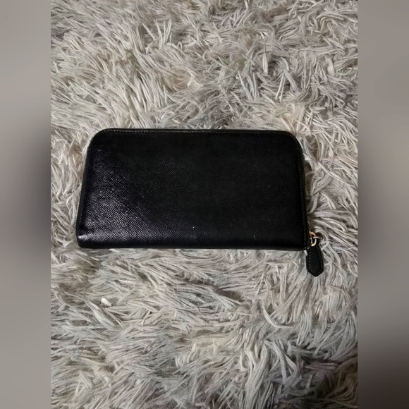 Prada Black Zip Around Long Wallet (GUC)(READ DESCRIPTION)(RIP IN POCKET) - Picture 6 of 6